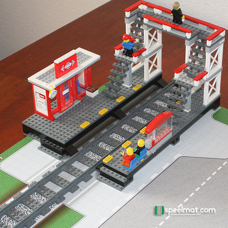 Speelmat voor LEGO set  07937 Trein Station