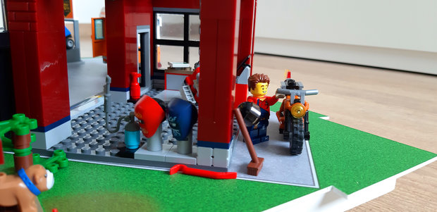 LEGO Set 60258 op een speelmat