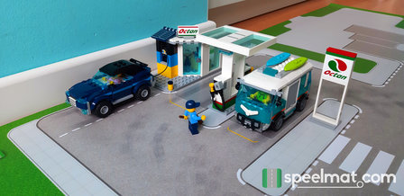 Speelmat voor LEGO 60257 Benzinestation