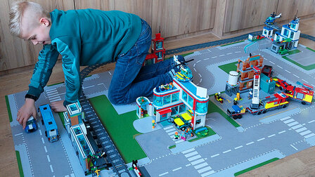 Speelmat voor LEGO City met Spoor 2204