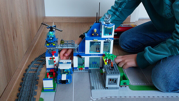 Allergie kapperszaak Actuator Speelmat voor LEGO City Haven - Speelmat